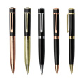 Logo personnalisé Luxury Gold Metal Ball Pen Supplies Office Gift Top Crystal Advertising Gravure PAPEERIE PERSONNALISÉE